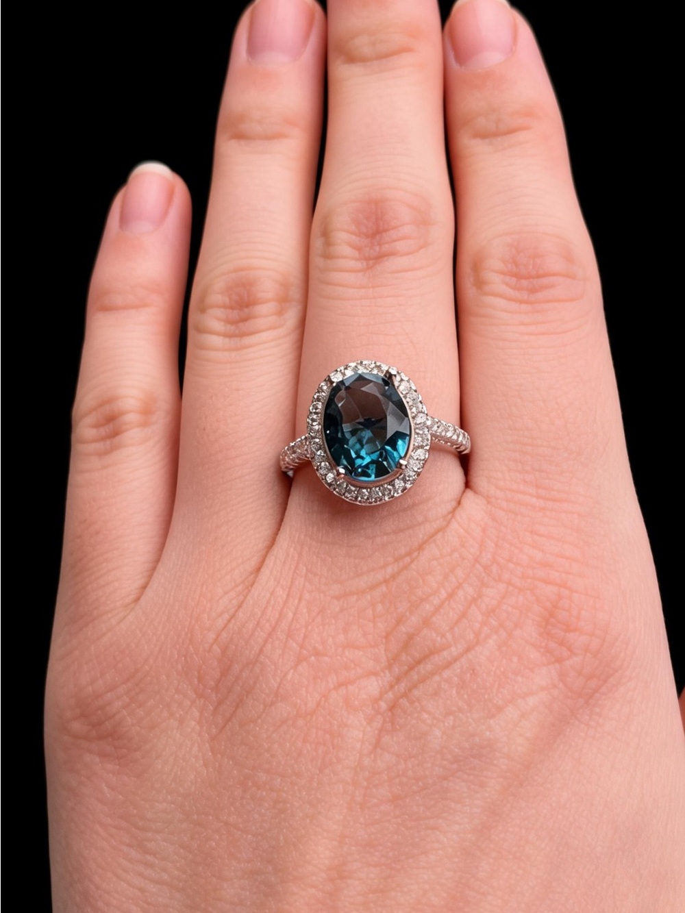 🌟LAST ONE SIZE 6🌟Sterling Silver London Blue Topaz (AAAA) - Picture 4 of 8